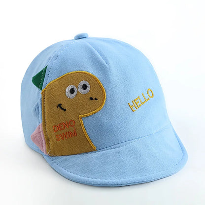 Cartoon Dino Baby Baseball Caps