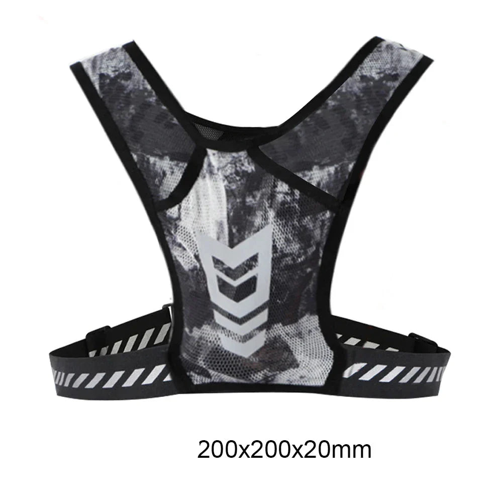 Reflective Running Vest with Phone Pocket