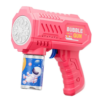 10-Launcher Automatic Bubble Gun with LED Lights