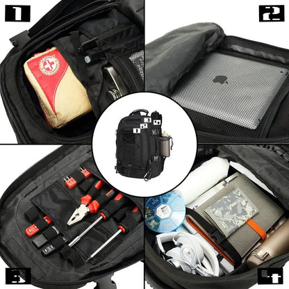 Tactical Military Backpack: Durable Hiking & Outdoor Travel Rucksack