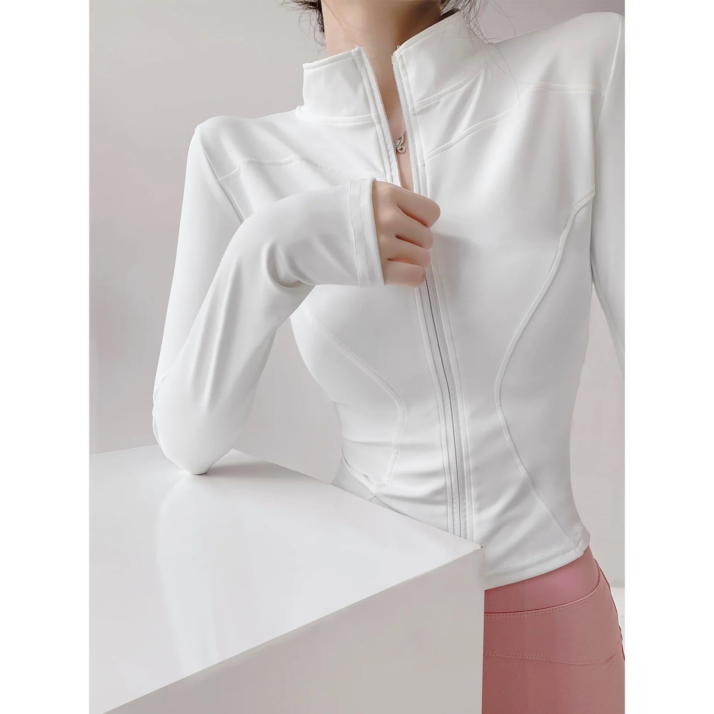 Women's Zippered Yoga Shirt