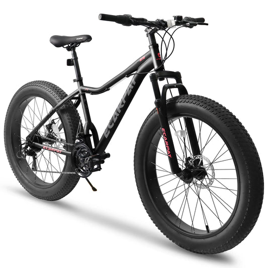 21-Speed Fat Tire Mountain Bike with Disc Brakes