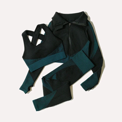 Yoga Leggings & Top Set Workout Clothes Gym Wear
