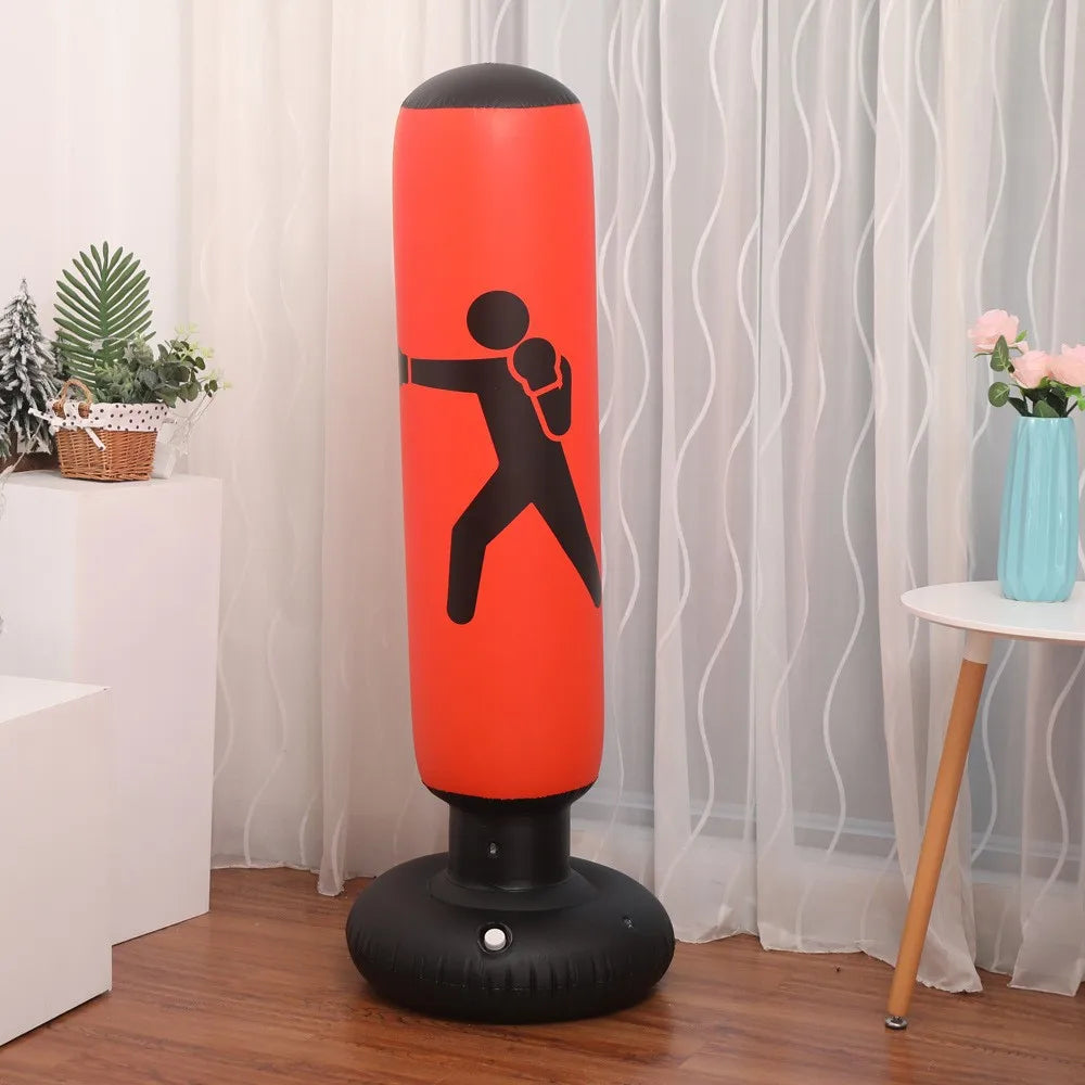 Improve Your Boxing Skills 63" Inflatable Punch Bag