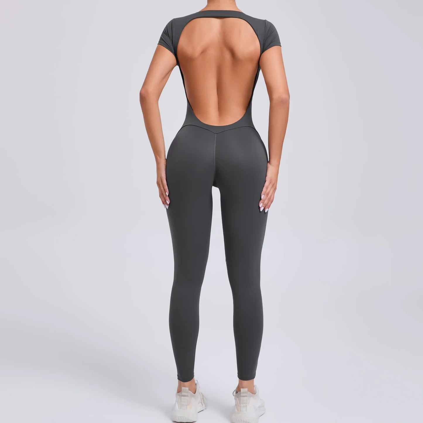 Breathable Yoga Jumpsuit with Hip Lifting Design