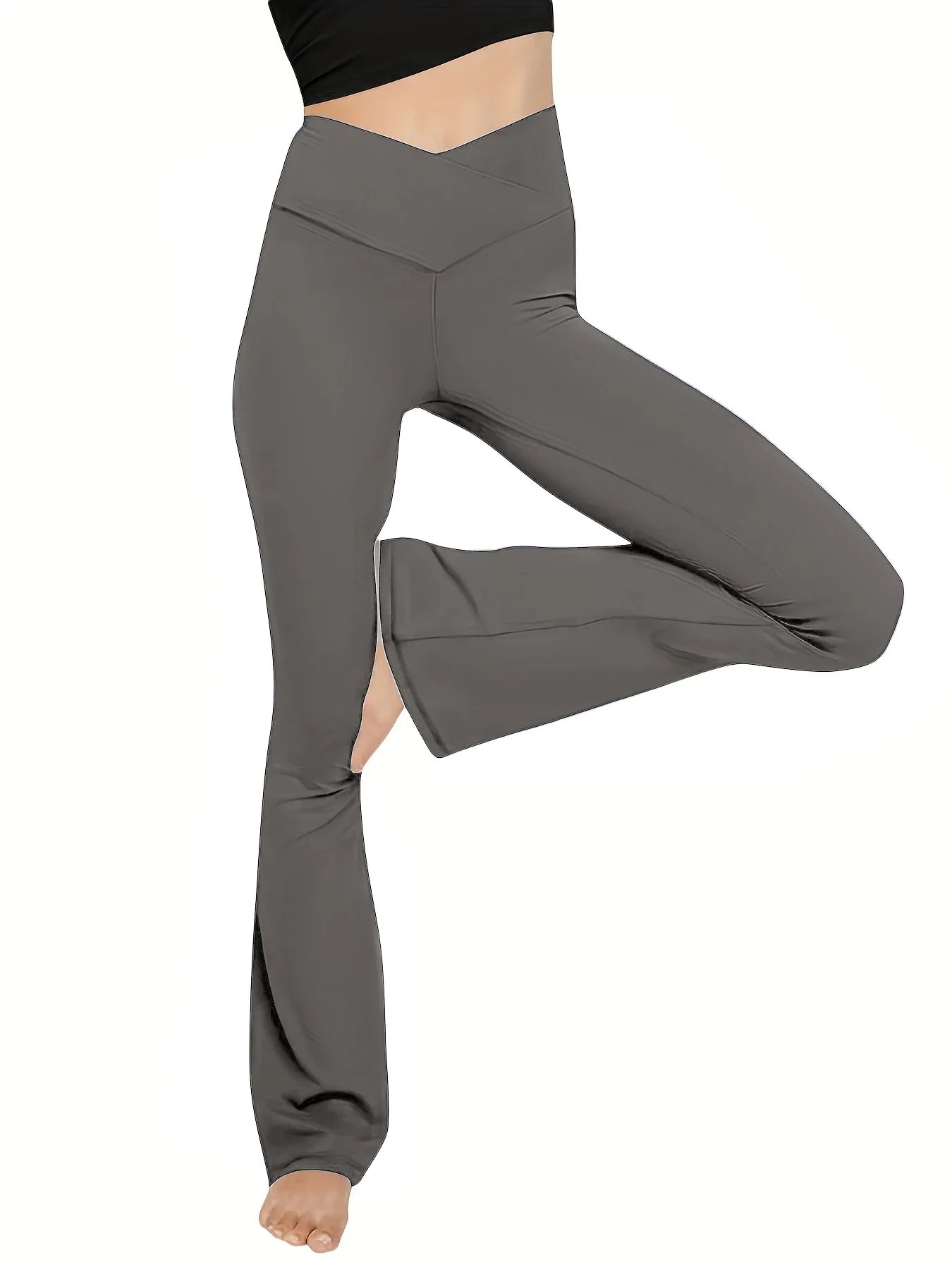 V Cross Bootcut Leggings Bell Bottoms Yoga Pants