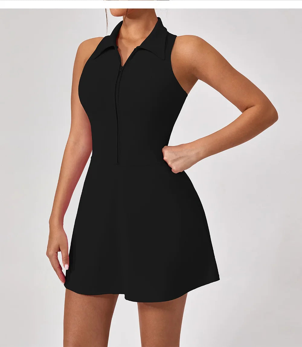 Summer Tennis & Golf Polo Dress