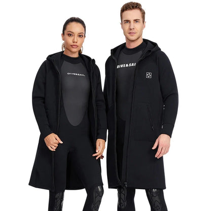 Waterproof Hooded Neoprene Dive Coat