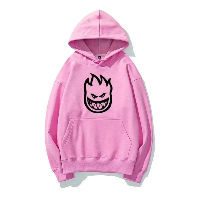 Unisex Printed Letter Hoodies for Outdoor Adventures