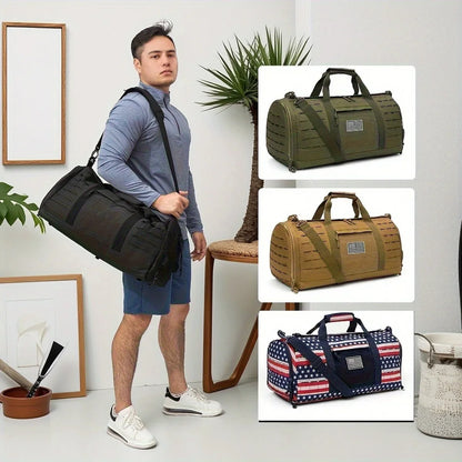 Tactical Fitness & Travel Bag with Shoe Compartment