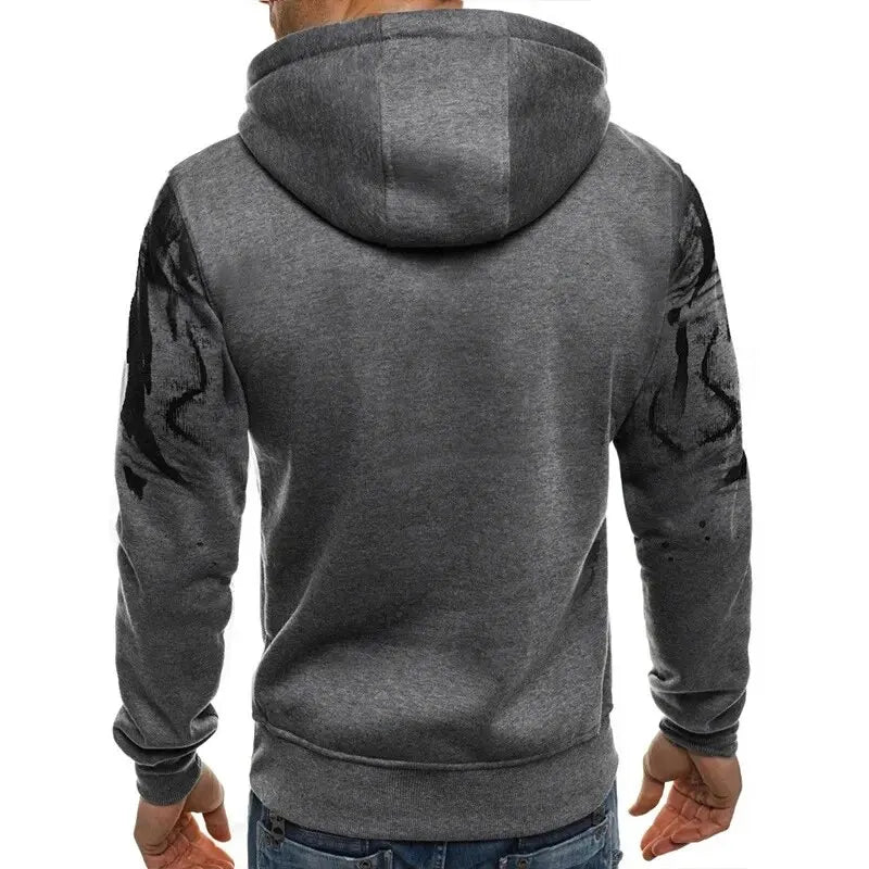 Everyday Style Gradient Print Hoodie