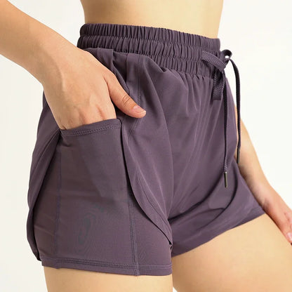 Lightweight High Waisted Yoga Shorts for Women