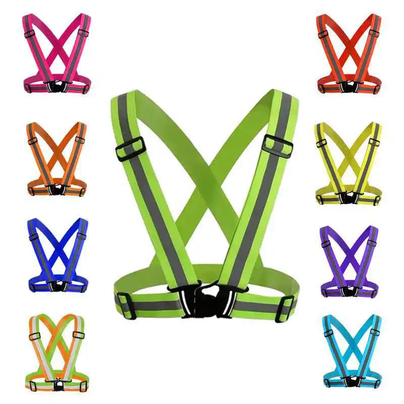 Durable Reflective Safety Vest for Nighttime Activities