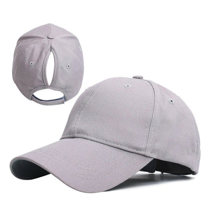 Baseball Cap with Ponytail Slot