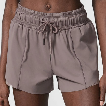 Loose Fit Running Shorts with Drawstring