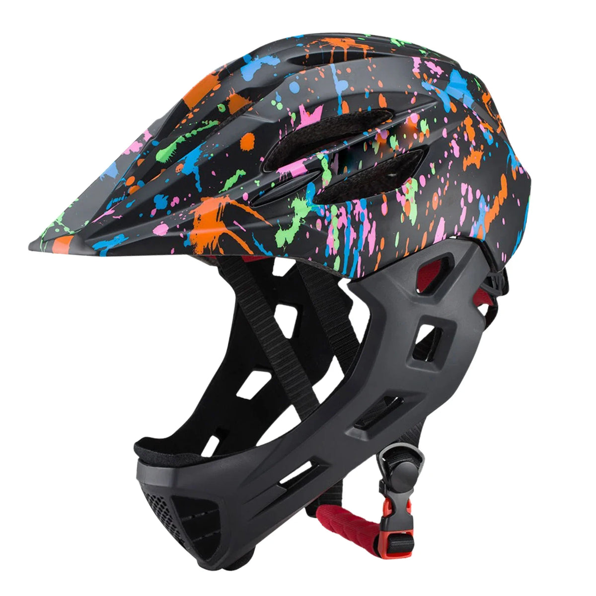 Kids Full-Face Bike Helmet: Adjustable & Lightweight
