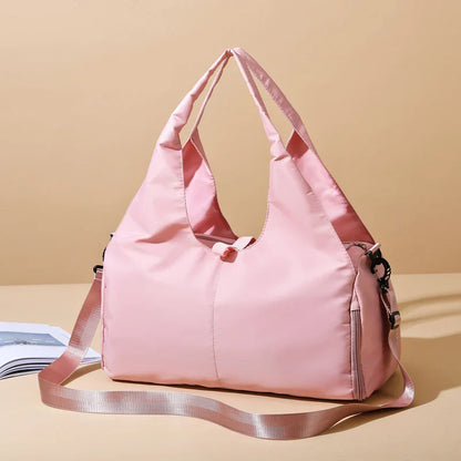 Women's Large Capacity Travel Handbag with Multiple Pockets