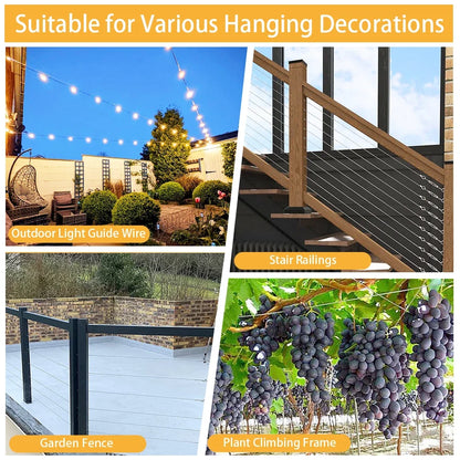 Stainless Steel Wire Rope Kit Guardrail & Camping Line