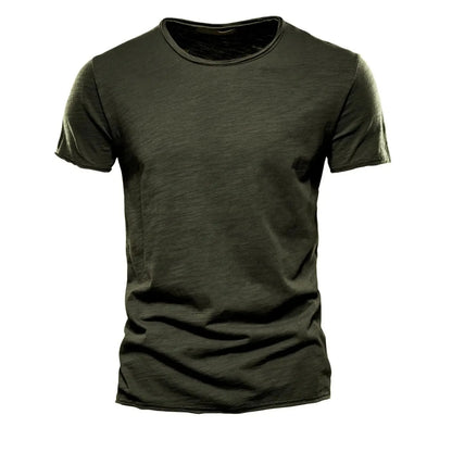 Men's Soft Cotton Casual Slim Fit Summer T-Shirt