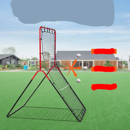 3x4.5 ft Pitch Back 3-Way Trainer Baseball And Softball Rebounder Net