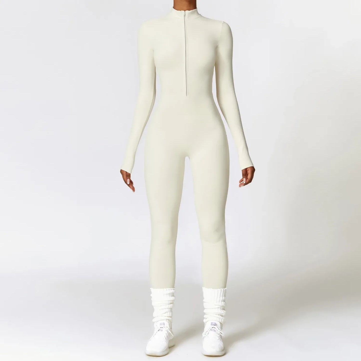 Elevate Your Workout  Long Sleeve Yoga Jumpsuit