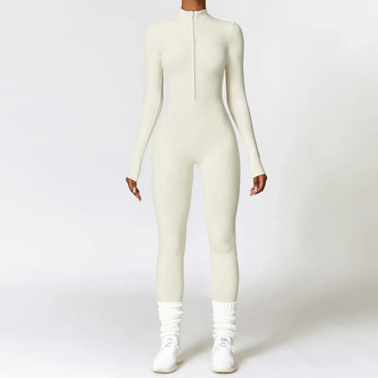 Elevate Your Workout  Long Sleeve Yoga Jumpsuit