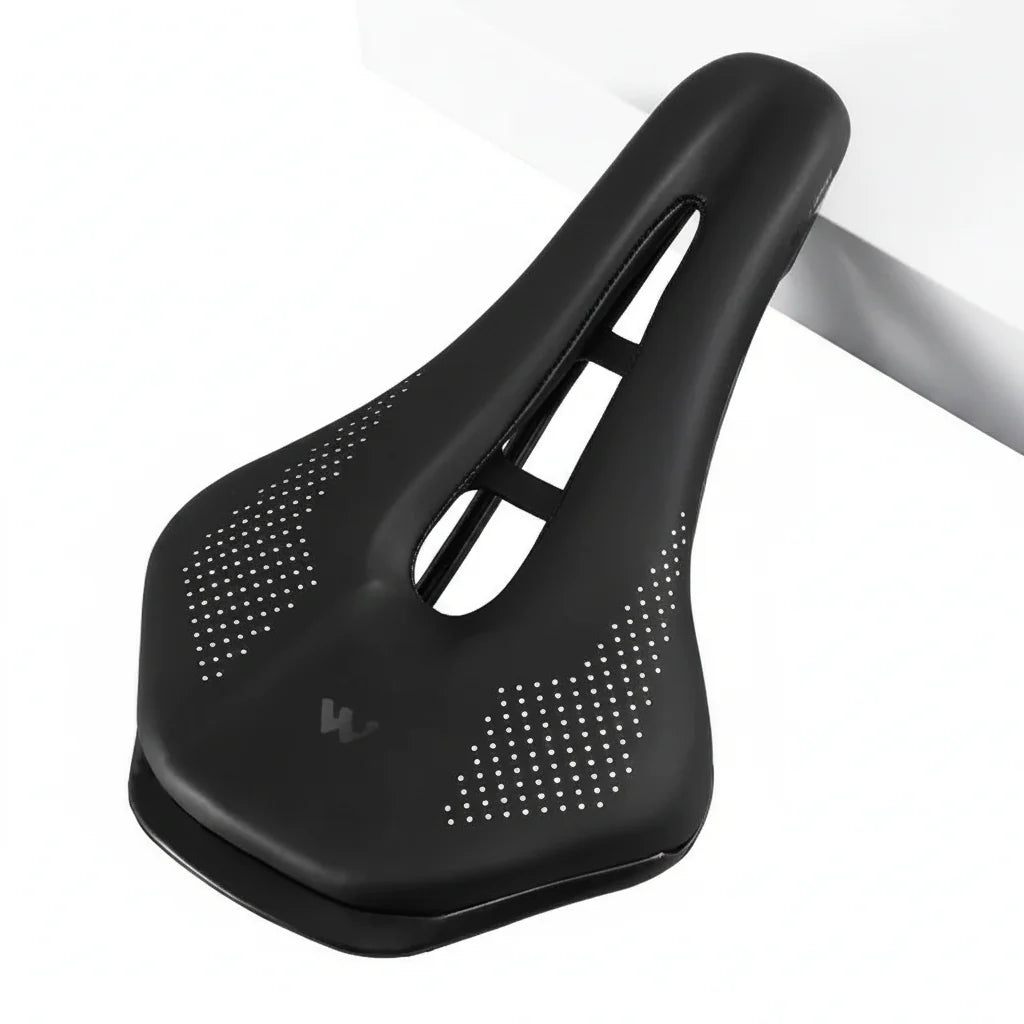 Hollow Road Bike Seat: Wear-Resistant Leather Saddle