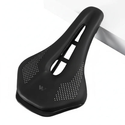 Hollow Road Bike Seat: Wear-Resistant Leather Saddle