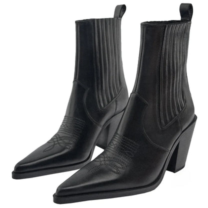 Timeless Appeal: Genuine Leather Ankle Booties