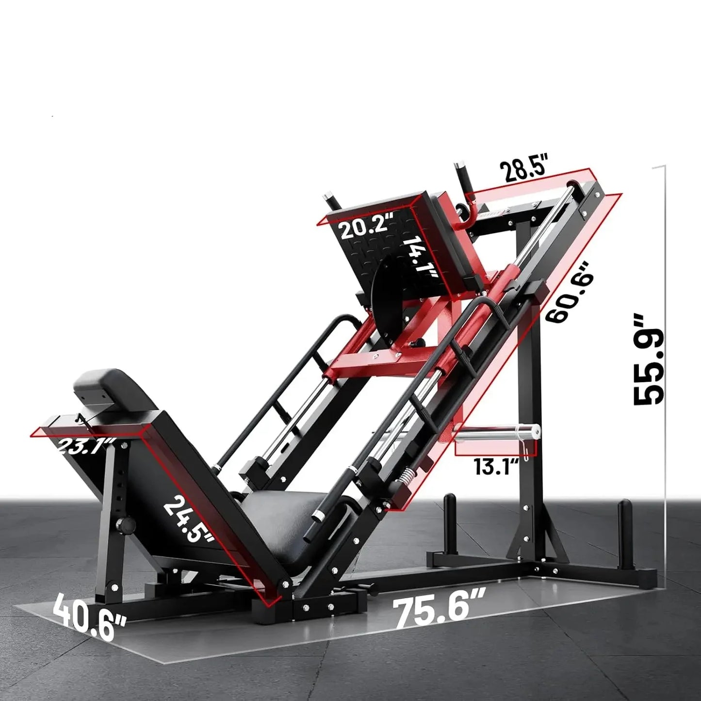 Pro-Grade Leg Press for Home Gyms Hack Squat Included