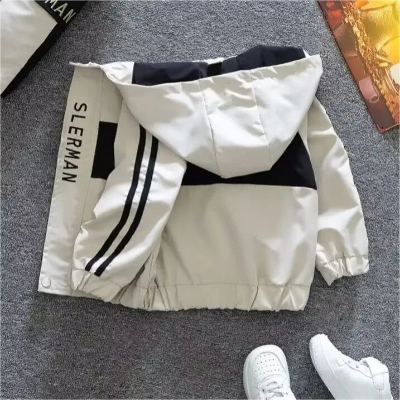Lightweight Boys' Hooded Jacket for Spring and Autumn