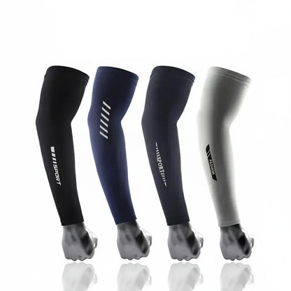 UV Protection Ice Silk Cooling Arm Sleeves for Cycling & Sports