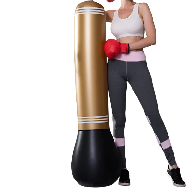 Unleash Your Inner Fighter  Inflatable Tumbler Punching Bag