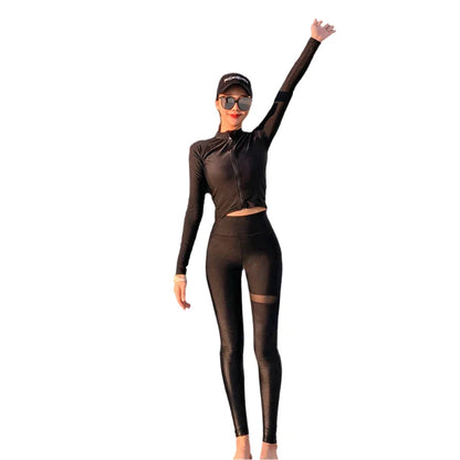 Long Sleeve Swimwear with Sun Protection