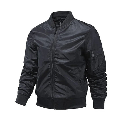 Versatile Men's Bomber Jacket  Perfect for Spring  Autumn