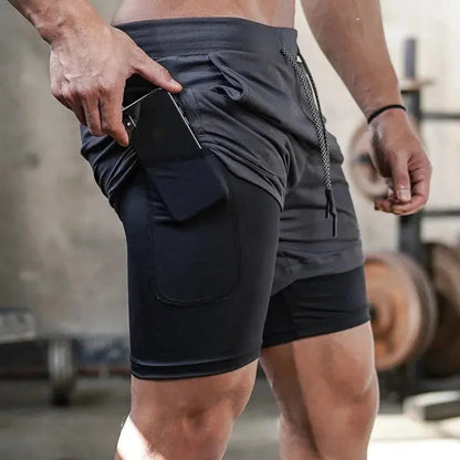 Men's Camo Running Shorts with Built in Liner