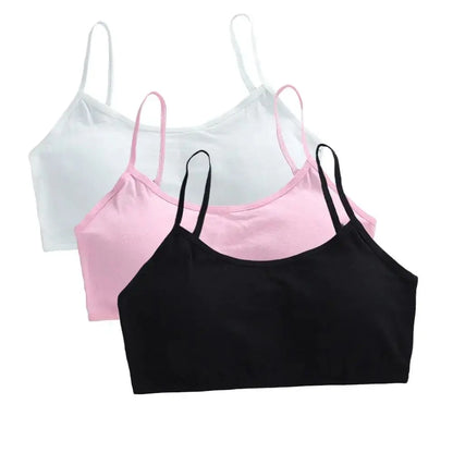 Girls Breathable Cotton Bras