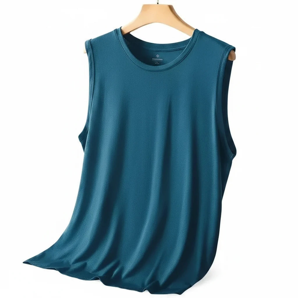 Men's Ice Silk Mesh Tank Breathable Summer Vest
