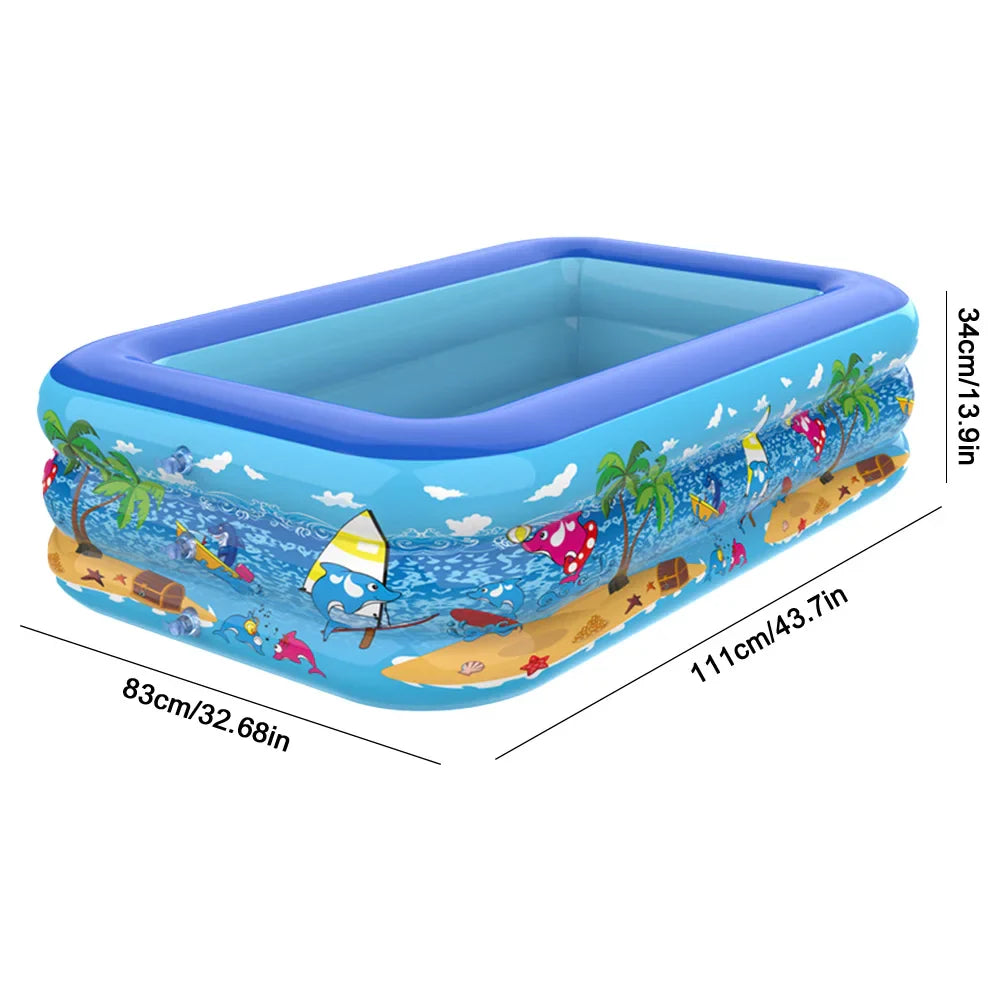 Indoor Outdoor Inflatable Pool for All Ages  60/111/120cm