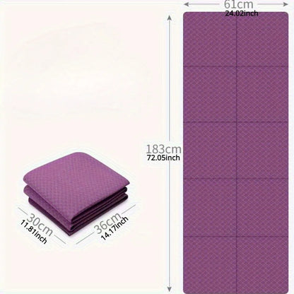 Foldable Eco-Friendly Yoga Mat for Fitness and Dance