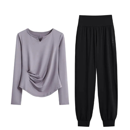 Women’s 2-Piece Autumn Yoga & Quick-Dry Running Sportswear Set