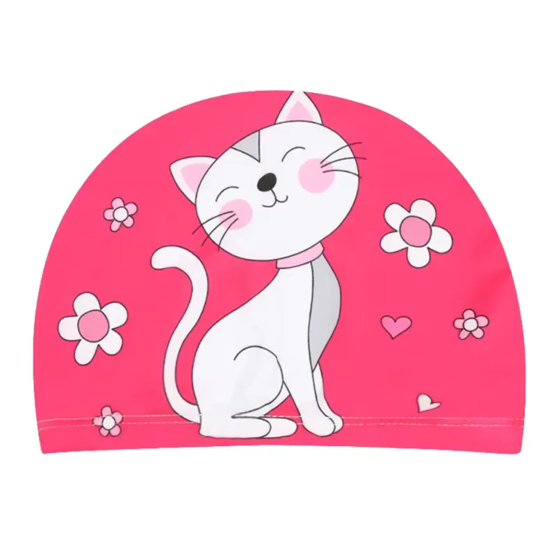Cartoon Animal Swim Caps for Kids