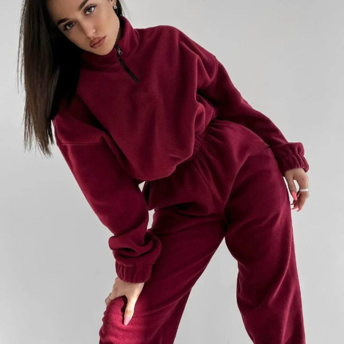 Women's 2 Piece Sportswear Set Hooded Sweatshirt Tracksuit Pants
