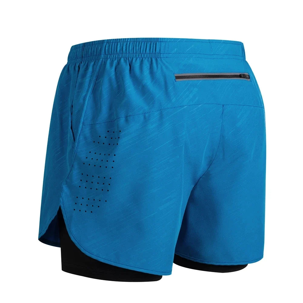 Reflective Men's 2-in-1 Running & Training Shorts