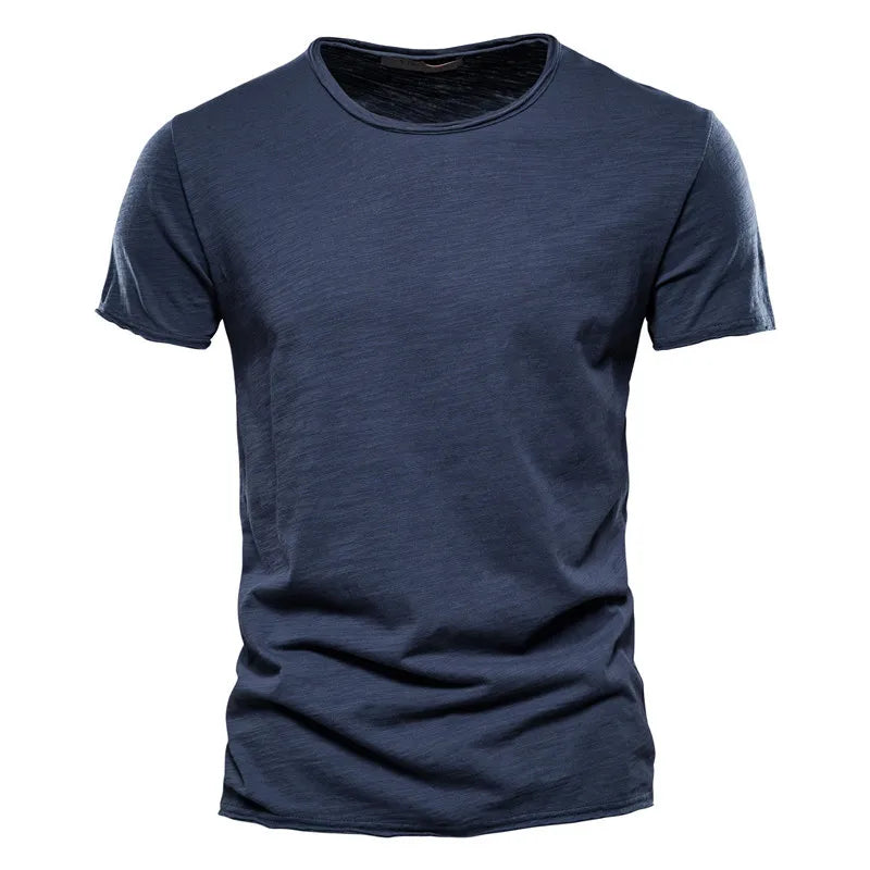 Men's Soft Cotton Casual Slim Fit Summer T-Shirt