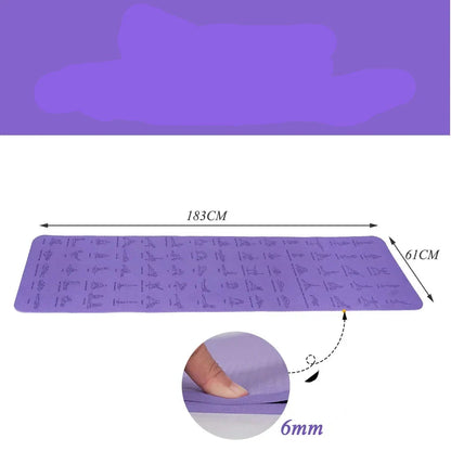 Durable Non Slip Sports Mat Ideal for Yoga Pilates Gymnastics