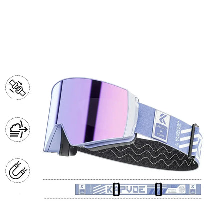 Crystal Clear Vision Magnetic Ski Goggles