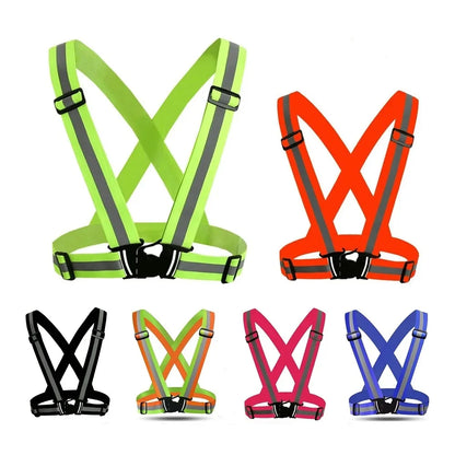 Durable Reflective Safety Vest for Nighttime Activities