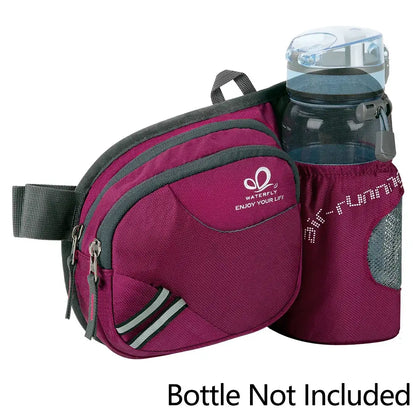 Hiking Waist Bag with Water Bottle Holder Running & Travel