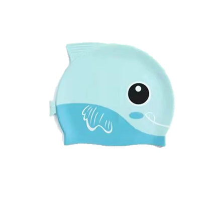 Personalized Children's Shark Silicone Swim Caps